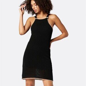 Joie Ellie Crochet Mini Dress Womens XXS Boho Cottage Hippie Retro Chic Summer